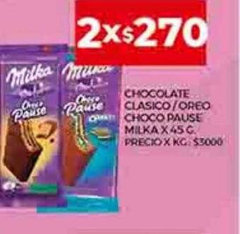 Supermercados DIA Chocolate clasico oreo choco pause milka oferta