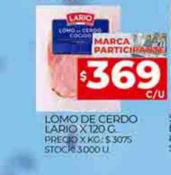 Supermercados DIA Lomo de cerdo lario oferta
