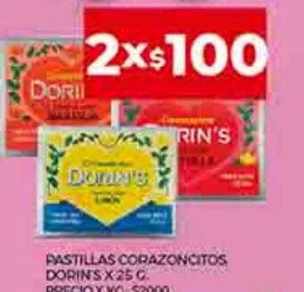 Supermercados DIA Pastillas corazoncitos dorin's oferta