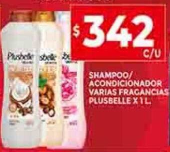 Supermercados DIA Shampoo acondicionador varias fragancias plusbelle oferta