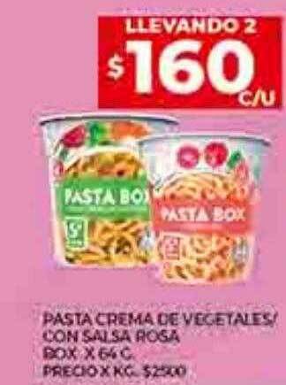 Supermercados DIA Pasta crema de vegetales con salsa rosa oferta