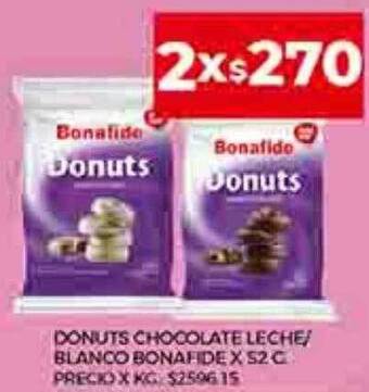 Supermercados DIA Donuts chocolate leche blanco bonafide oferta