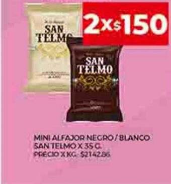 Supermercados DIA Mini alfajor negro blanco san telmo oferta