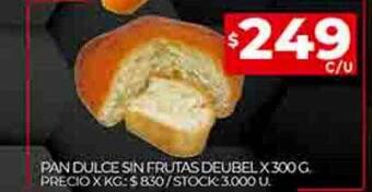 Supermercados DIA Pan dulce sin frutas deubel oferta