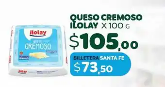 Unico Supermercados Queso cremoso ilolay oferta