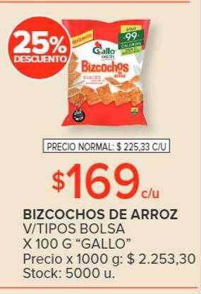 Carrefour Bizcochos de arroz oferta