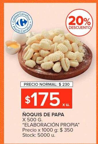 Carrefour Ñoquis de papa oferta