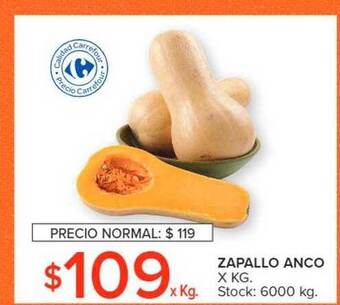 Carrefour Zapallo anco oferta
