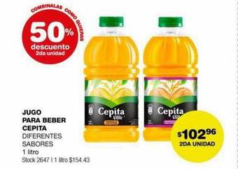 Atomo Conviene Jugo para beber cepita oferta