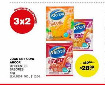 Atomo Conviene Jugo en polvo arcor oferta