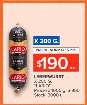 Carrefour Leberwurst oferta