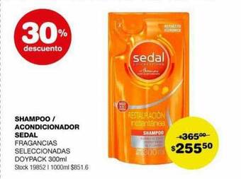 Atomo Conviene Shampoo acondicionador sedal 30% descuento oferta
