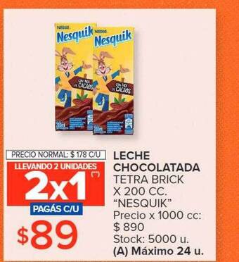 Carrefour Leche chocolatada oferta