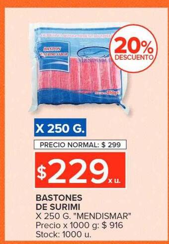 Carrefour Bastones de surimi oferta