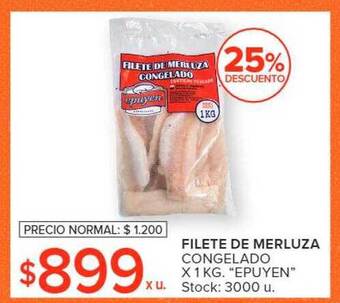 Carrefour Filete de merluza congelado oferta
