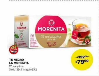 Atomo Conviene Té negro la morenita oferta