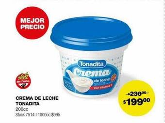Atomo Conviene Crema de leche tonadita oferta