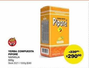 Atomo Conviene Yerba compuesta piporé naranja oferta