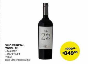 Atomo Conviene Vino varietal tonel 22 oferta