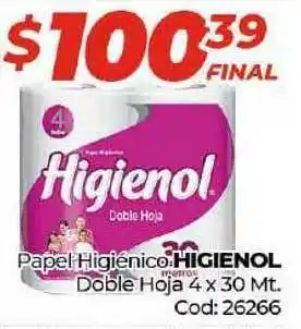 Diarco Higiénico Papel Higienol Doble Hoja 4 x 30mt oferta
