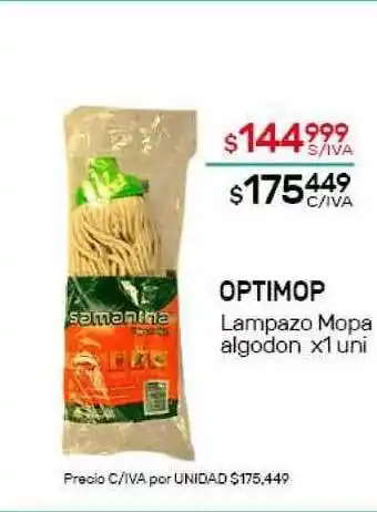 Nini Mayorista Optimop Lampazo Mopa Algodon oferta