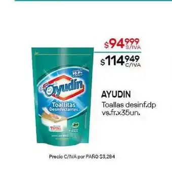 Nini Mayorista Ayudin Toallas Desinf. Dp Vs. Fr. oferta