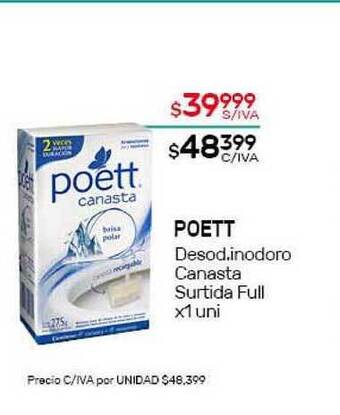 Nini Mayorista Poett Desod. Inodoro Canasta Surtida Full oferta