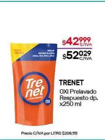 Nini Mayorista Trenet Oxi Prelavado Respuesto Dp. oferta