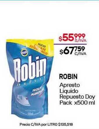 Nini Mayorista Robin Apresto Liquido Repuesto Doy Pack oferta