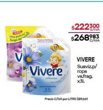 Nini Mayorista Vivere Suaviz. P-ropa Vs. Frag. oferta