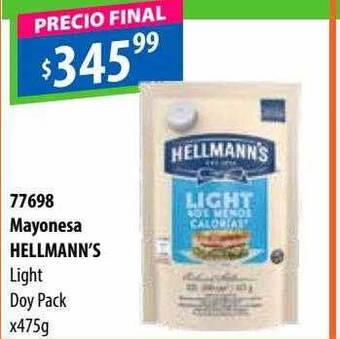 Micropack Mayonesa hellmann's light doy pack oferta