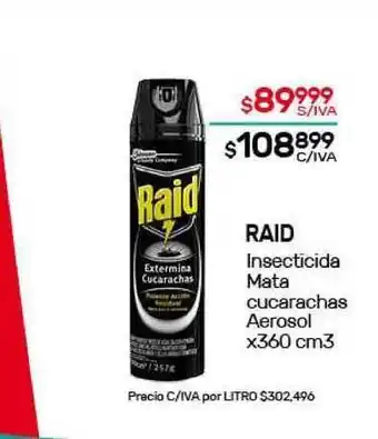 Nini Mayorista Raid Insecticida Mata cucarachas Aerosol x360cm oferta