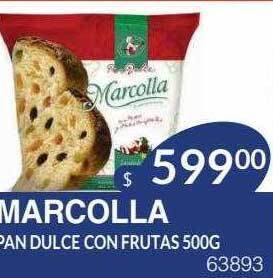 Masivos Marcolla pan dulce con frutas oferta