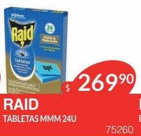 Masivos Raid tabletas mmm 24 oferta