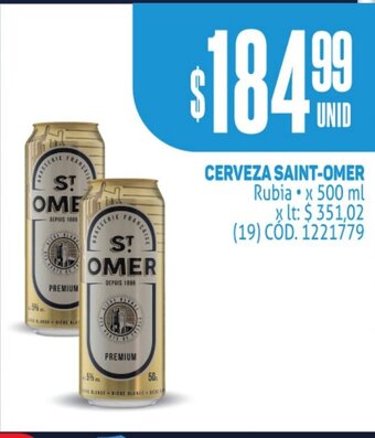 Cerveza Saint-Omer
