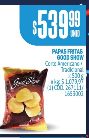 Makro Papas Fritas Good Show oferta