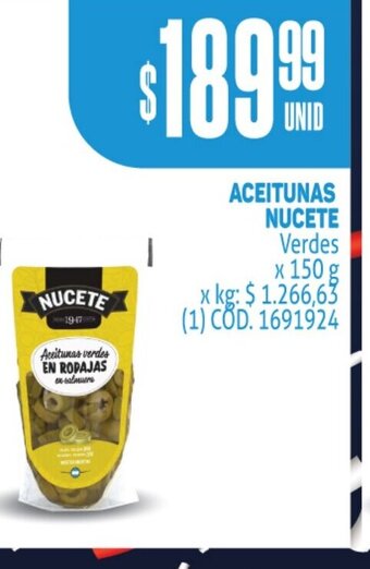 Makro Aceitunas Nucete oferta