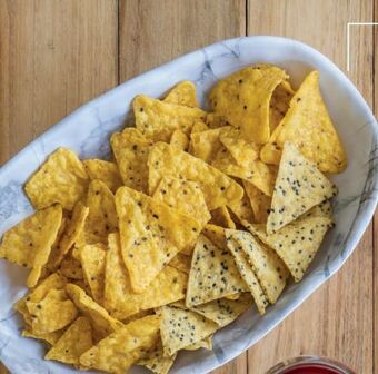 Bowl aperitivo alargado look marmol krea