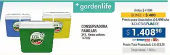 Cooperativa Obrera Conservadora familiar gardenlife oferta