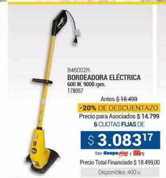 Cooperativa Obrera Bordeadora eléctrica oferta