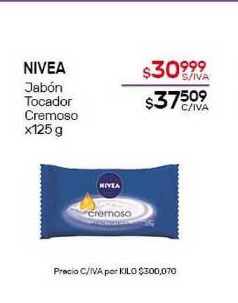 Nini Mayorista Nivea Jabón Tocador Cremoso x125g oferta