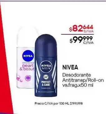 Nini Mayorista Nivea Desodorante Antitransp-Roll-on vs. frag. x50ml oferta