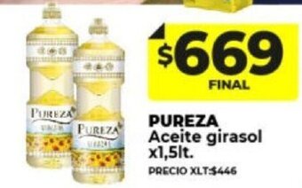 Supermayorista Vital Pureza Aceite Girasol x 1.5Lt oferta