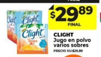 Supermayorista Vital Clight Jugo en Polvo Varios Sobres oferta