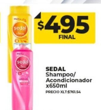 Supermayorista Vital Sedal Shampoo/Acondicionador x 650ml oferta