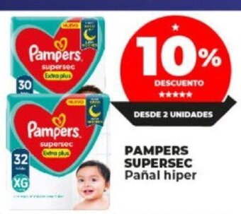 Supermayorista Vital Pampers Supersec Pañal Hiper oferta
