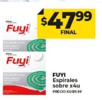 Supermayorista Vital Fuyi Espirales Sobre x 4u oferta