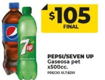 Supermayorista Vital Pepsi/Seven Up Gaseosa Pet x 500cc oferta