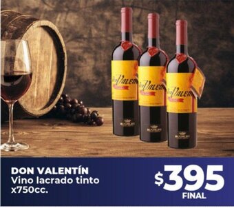 Supermayorista Vital Don Valentín Vino Lacrado Tinto x 750cc oferta