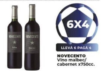 Supermayorista Vital Novecento Vino Malbec/Cabernet x 750cc oferta